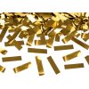 Konfeta a serpentýna Partydeco vystřelovací konfety zlaté 80 cm