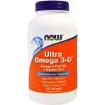 NOW Ultra Omega 3-D 600 EPA + 300 DHA + Vitamin D3 x 180 softgel kapslí – Hledejceny.cz