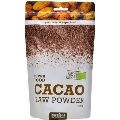 Purasana Cacao Powder BIO Kakaový prášek 200 g – Zboží Mobilmania