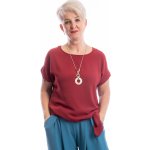 Elegantní tričko s uzlem Serena temně modrá – Zboží Dáma
