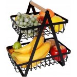 Ruhhy 24265 Dvoupatrový koš na ovoce kov dřevo – Zboží Dáma Ruhhy 24265 Dvoupatrový koš na ovoce kov dřevo – Zboží Dáma