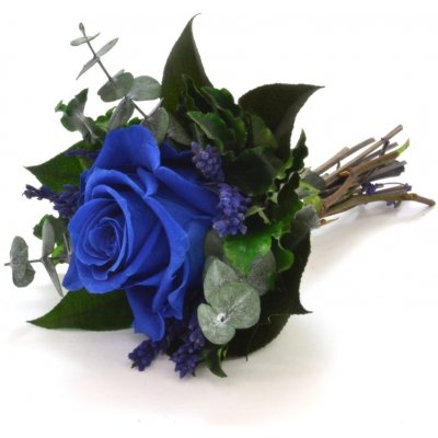 Lucy Dark blue - tmavě modrá (Kytička 1x stabilizovaná "věčná" růže)