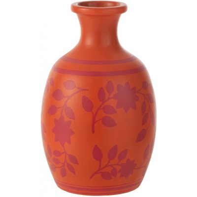 Oranžová keramická váza J-Line Floryn 38 cm – Hledejceny.cz