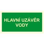 Hlavní uzávěr vody fotoluminscenční plast 200 x 100 mm – Hledejceny.cz