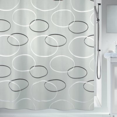 Spirella ANELLO motiv kruhy šedý 180 x 200 cm – Zboží Dáma Spirella ANELLO motiv kruhy šedý 180 x 200 cm – Zboží Dáma