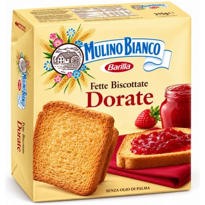 Mulino Bianco Křehký chléb - Fette Biscottate Dorate 315 g – Sleviste.cz