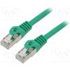 síťový kabel Lanberg PCF6-10CC-0050-G patch, F/UTP, 6, lanko, CCA, PVC, 0,5m, zelený