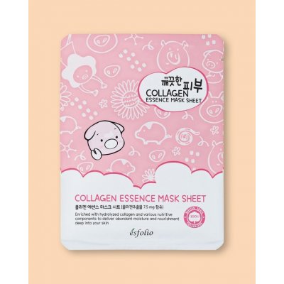 Esfolio Pure Skin Collagen Essence Mask Sheet Textilní maska s kolagenem 25 ml – Zboží Mobilmania