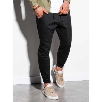 Ombre Clothing pánské jogger kalhoty Jordie černé P885 – Zboží Mobilmania