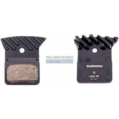 Brzdové destičky SHIMANO L05A-RF polymerové s chladičem – Zboží Mobilmania
