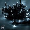 Vánoční osvětlení DecoLED LED světelný řetěz 20m ledově bílá s FLASH efektem 120 diod černý kabel SFNX120