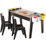 Babylike dětský stůl se židlemi children table chair black 40641 – Zboží Dáma