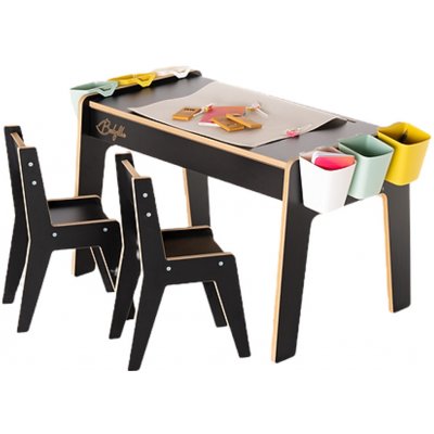 Babylike dětský stůl se židlemi children table chair black 40641 – Zboží Dáma