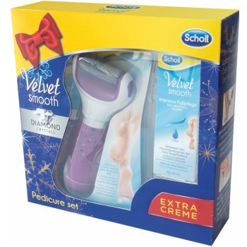 Scholl Velvet Smooth Elektrický pilník na chodidla + Noční maska 60 ml dárková sada