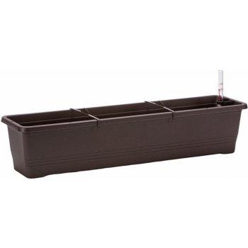 Plastia Samozavlažovací truhlík Bergamot 80 x 20 x 17 cm čokoláda