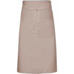 Link Kitchen Wear Kuchařská zástěra s kapsou keprová, praní na 60 °C Kamenová, 70 x 120 cm X1000T – Hledejceny.cz