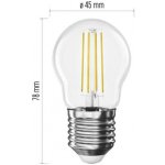 Emos LED žárovka Filament Mini Globe E27 3,4 W 40 W 470 lm teplá bílá – Zboží Živě