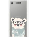 Pouzdro iSaprio - Bear with Scarf - Sony Xperia XZ1 – Hledejceny.cz