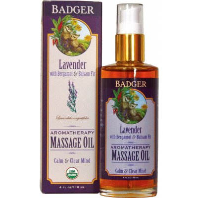 Badger Balm Lavender Aromatherapy Massage Oil 118 ml