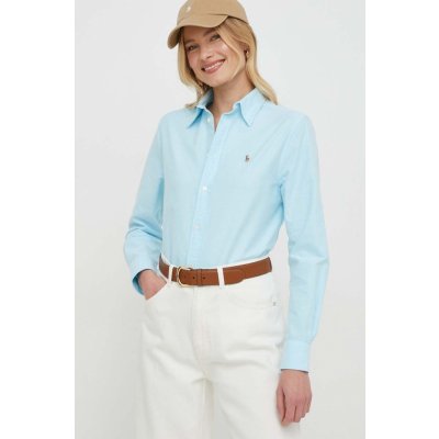 Polo Ralph Lauren relaxed s klasickým límcem 211932521 modrá – Zbozi.Blesk.cz