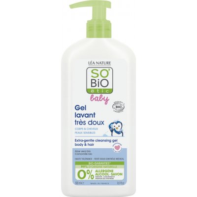 SO'BiO étic Gel mycí pro děti extra jemný na tělo i vlasy BABY 500 ml – Zboží Dáma