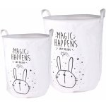 Homea Koš Magic happens králík 33x43 cm – Zbozi.Blesk.cz