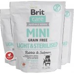 Brit Care Mini Grain-free Light & Sterilised Rabbit & Salmon 0,4 kg – Zboží Mobilmania