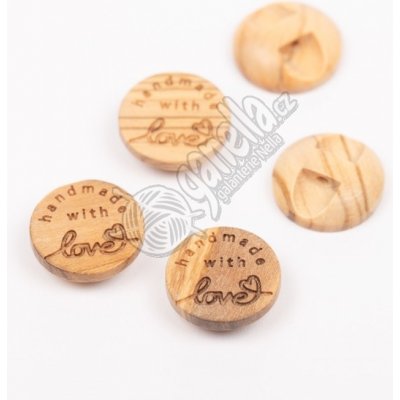 Knoflík Drops Handmade with Love no. 805 15mm – Zboží Dáma