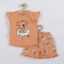 NEW BABY Dětské letní pyžamko Dream lososové