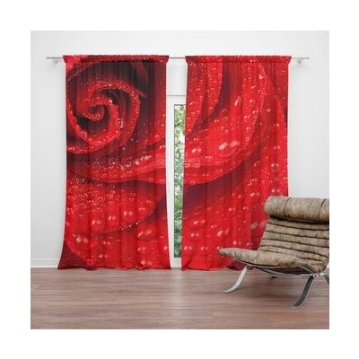 Sablio Závěs Květ růže: 2ks 140x250cm – Hledejceny.cz