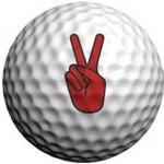 Masters Golfdotz samolepky na míčky, Peace Dude