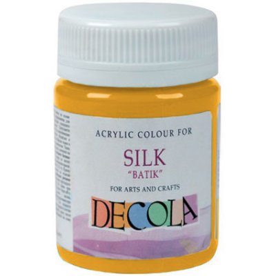 Decola Akrylové barvy na hedvábí Batik 50 ml 221 Yellow Deep – Zboží Mobilmania