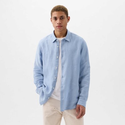 Gap longsleeve linen shirt Distant blue