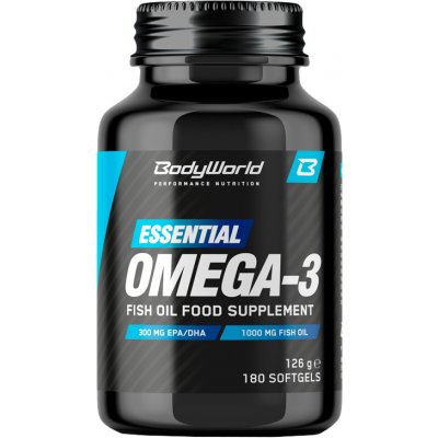 BodyWorld Essential Omega-3 180 kapslí – Hledejceny.cz