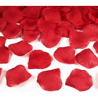 Okvětní lístky růží textilní červené 100 ks – Zboží Dáma