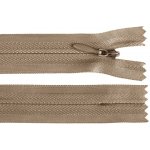 Spirálový zip skrytý šíře 3 mm, délka 18 cm - béžový – Hledejceny.cz