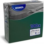 Wimex ubrousky 1V tmavě zelené 100ks 33x33cm – Zboží Dáma