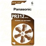 Panasonic baterie do naslouchadel 6ks PR312(41)/6LB – Zboží Živě