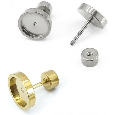 Náušnicové Dříky se šroubovacím uzávěrem a lůžkem 8-10mm - 10mm / Nerez SL / 7mm – Hledejceny.cz