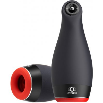 Otouch Pleasure Engine Warming Thrusting & Vibrating Masturbator Black – Zboží Dáma