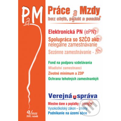 Práce a Mzdy č. 1 / 2022 bez chýb, pokút a penále - Elektronická PN - Poradca s.r.o.