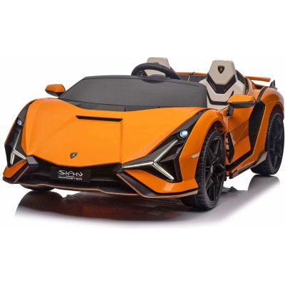 Andos elektrické autíčko pro dvě děti Lamborghini Sián 4x4 24V/800W oranžová – Zboží Mobilmania