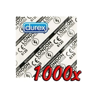 Durex London Extra Large 1000ks – Zboží Mobilmania