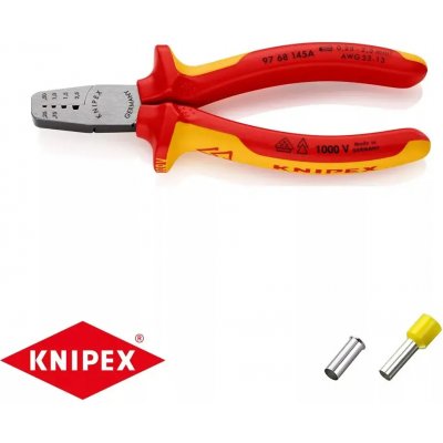 Kleště Knipex 97 68 145 A lisovací na koncové dutinky – Zboží Dáma