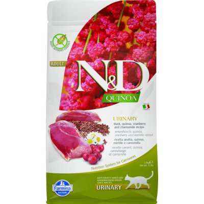 N&D GF Quinoa Cat Urinary Duck & Cranberry 1,5 kg – Zboží Mobilmania