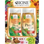 Bione Cosmetics Pivní šampon na vlasy 260 ml + sprchový gel 250 ml dárková sada – Sleviste.cz