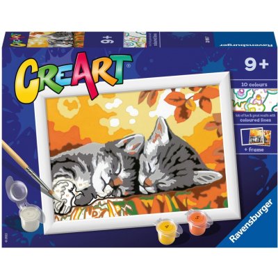 Ravensburger Malování podle čísel Podzimní koťata 18 x 13 cm – Zbozi.Blesk.cz