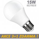LUMAX LED žárovka 15W 15xSMD2835 1200lm E27 Neutrální bílá – Hledejceny.cz