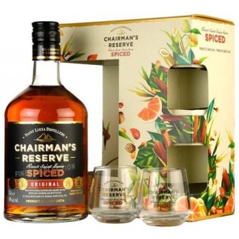 Chairman's Reserve Spiced 40% 0,7 l (dárkové balení 2 skleničky)