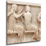 Obraz 1D - 50 x 50 cm - Ancient Greek Temple Frieze detail, Delhpi, Greece Starověký řecký chrám Detail fríze, Delhpi, Řecko – Hledejceny.cz